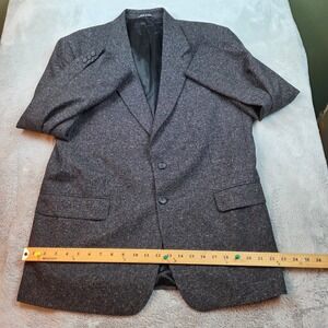 Lamberti Wool Cashmere Blazer Mens 42R Charcoal Grey Made in‎ Italy Sport Coat